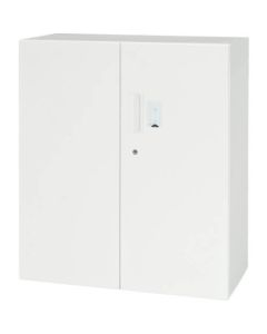 ตู้เก็บของติดผนังชนิดเปิดสองทางพร้อมตัวล็อค IC สำหรับเก็บของด้านล่าง D400 สีขาวโดยเฉพาะ