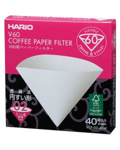 V60 Paper Filter 02 W 40 sheets 10 อัน