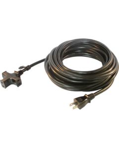มัลติก๊อกสามเหลี่ยม 125V-15A 10ม. สีดำ