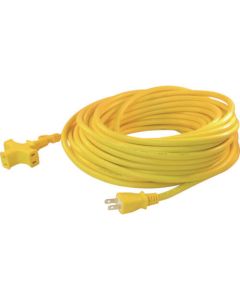 มัลติก๊อกสามเหลี่ยม 125V-15A 20ม. สีเหลือง