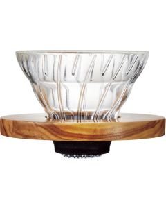 V60 Glass Dripper Olive Wood 01