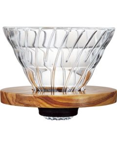 V60 Glass Dripper Olive Wood 02