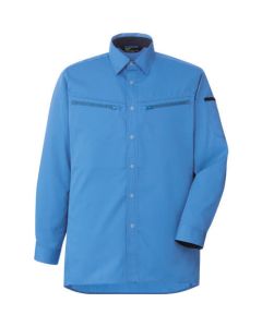 เสื้อเชิ้ตแขนยาว Unisex Harness Compatible VES2593 Top Blue 3L