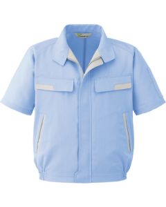 ชุดทำงานป้องกันไฟฟ้าสถิตย์ คู่ แขนสั้น เสื้อเบลาส์ สีน้ำเงิน ไซส์ M