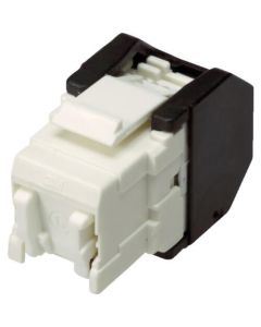 แจ็คโมดูลาร์ Cat6 RJ45 ชนิดไม่ต้องใช้เครื่องมือ สีขาว