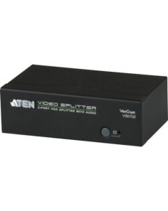 ผู้จัดจำหน่ายวิดีโอ VGA / 1 อินพุต / 2 เอาต์พุต / เสียง