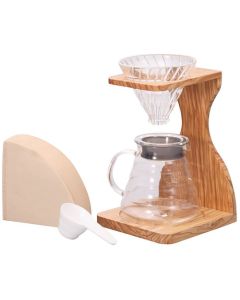 V60 Olive Wood Stand Set