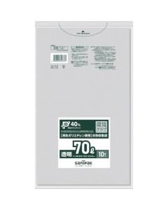 W-73 ไม้คลับสิ่งแวดล้อม 70L ใส 10 ชิ้น