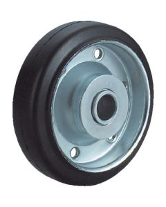 Plate Type Caster J Series (pressed rubber wheel)