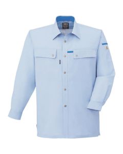 เสื้อเชิ้ตแขนยาวฤดูร้อน สีแซกโซโฟน ไซส์ LL