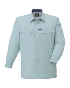 เสื้อเชิ้ตแขนยาว Summer สีเขียวมิสต์ ไซส์ LL
