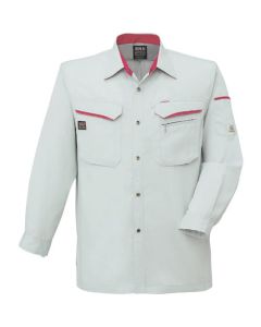 เสื้อเชิ้ตแขนยาว Summer สีเงิน X สีไวน์ ไซส์ LL