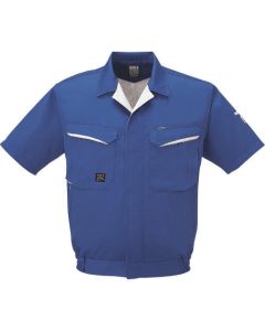 เสื้อเบลาส์แขนสั้น Summer สีฟ้า ไซส์ 4L