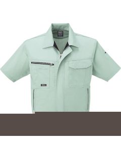 เสื้อเบลาส์แขนสั้น Summer สีเขียวมอส ไซส์ S
