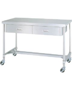 Stainless Steel Table with Drawers 1อัน