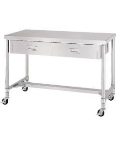 Stainless Steel Table with Drawers 1อัน