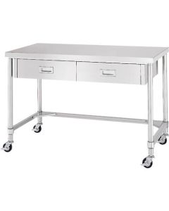 Stainless Steel Table with Drawers 1อัน