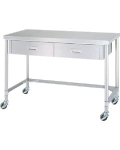 Stainless Steel Table with Drawers 1อัน