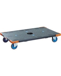 Resin Platform Dolly Eco Flat Carriage (air caster/gray tire type)