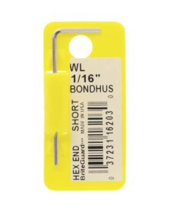 Hex End Short L-Wrench Plated Finish 1เส้น