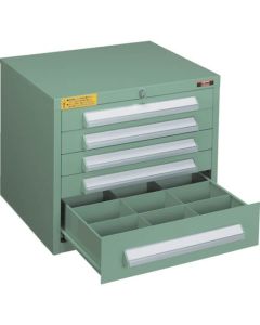 WLVR ตู้แบบ 500X412XH420 5 ลิ้นชัก เขียว