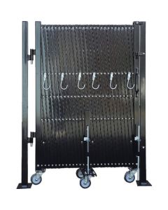 แผ่นฐานหลายประตูชนิดบานคู่สีดำ