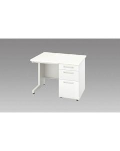 Desk with a Tier of Drawers on one Side