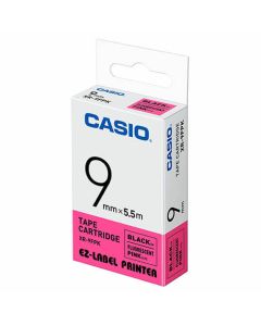เทปฟลูออเรสเซนต์ 5.5m XR-9FPK Black on Fluorescent Pink