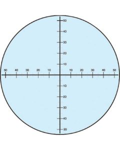 Glass Scale สำหรับกล้องจุลทรรศน์ Dia. 19mm Cross 5/50mm