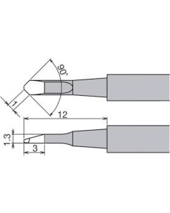 R/P SOLDERING TWEEZERS TIP
