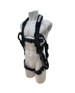 Full harness type safety belt and safety rope set.