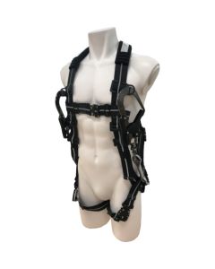 Full harness type safety belt and safety rope set.