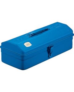 กล่องเครื่องมือเหล็กฝาจั่ว 373 x 164 x 124 สีน้ำเงิน