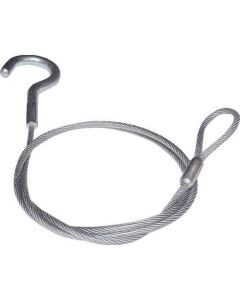 ลวดตัดเหล็ก มีขอเกี่ยว 1 ด้าน เคลือบ PVC ใส 3 (4.3) x 565 มม