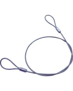 ลวดสเตนเลส, กาวอะลูมิเนียม, เคลือบ PVC สีดำ, 0.81 (1.2) x 900 มม. (1 เส้น = 1 PK)