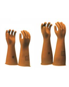 High Voltage Rubber Insulating Gloves 375mm M 1ชุด