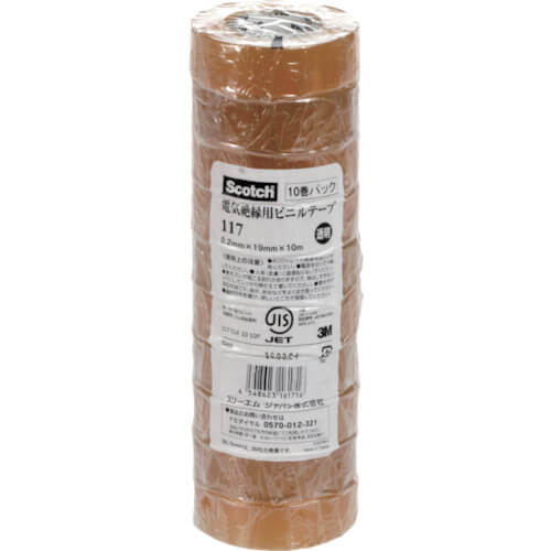 Scotch [RU] Vinyl Tape 117 19mm x 10m (10 rolls)