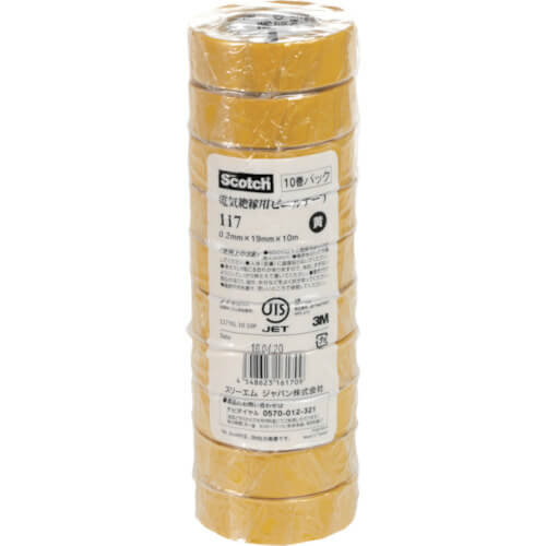 Scotch [RU] Vinyl Tape 117 19mm x 10m (10 rolls)
