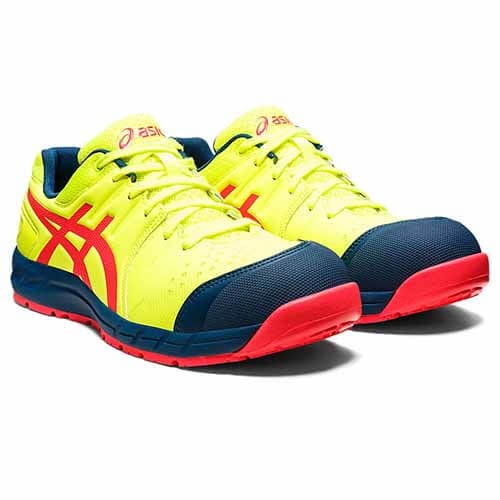 WINJOB CP113 Safety Yellow x Diva Pink แบรนด์ ASICS