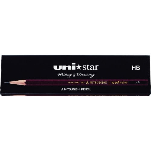ดินสอ UNI Star HB กล่องกระดาษ (12 ตัว)