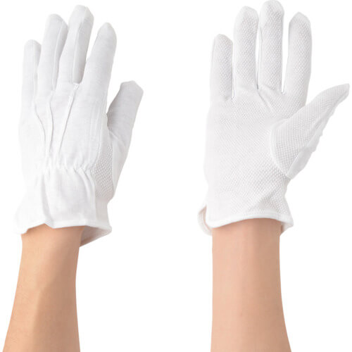 White Cotton Inspection Gloves ชุดละ 5ชุด