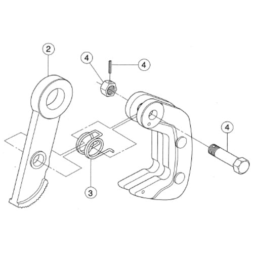 หมุดน็อตยึดยกแนวนอน