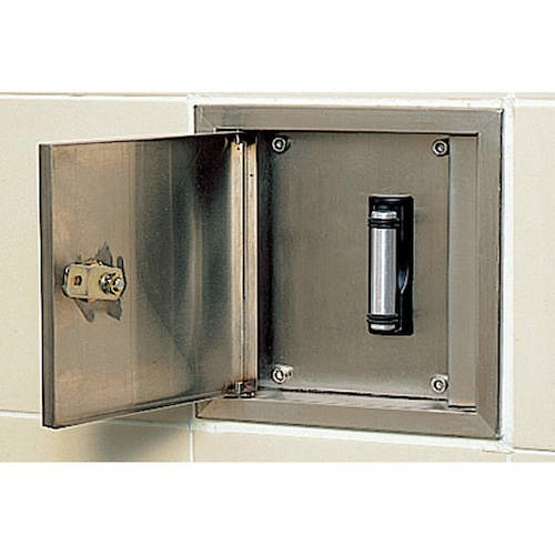 (290885010) AP-BR061(SH) แผ่นกั้นม้วนเข็มขัดแบบติดผนัง [ตะขอเกี่ยว] จำหน่ายแยกต่างหาก