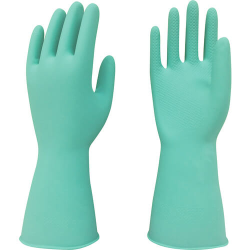 NR Gloves with Cotton Liner for Household 1ชุด