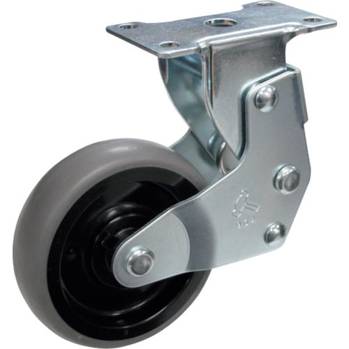 ล้อยางอีลาสโตเมอร์แบบยึดติดแผ่น Hammer Cushion Shizu Series B รวม 75 มม.