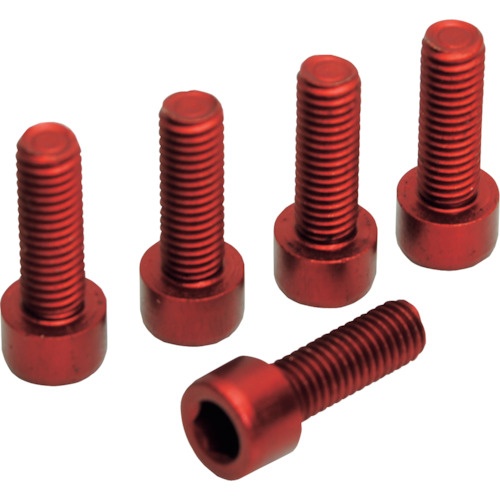 น็อตยึดที่วางขวดน้ำ 5 ชิ้น สีแดง (แพ็คละ 5 ชิ้น)