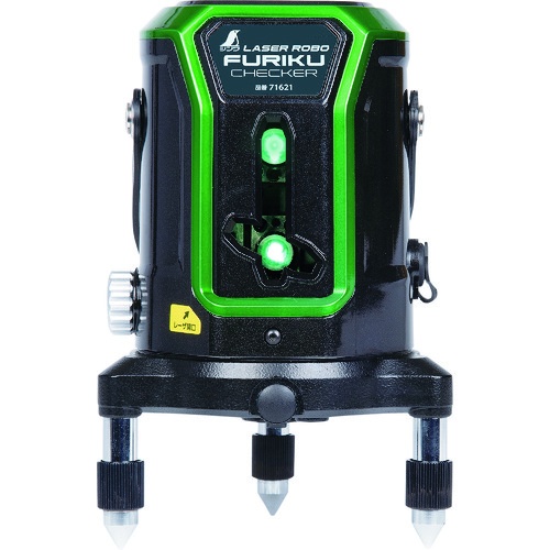 เครื่องตรวจสอบความไม่สม่ำเสมอของพื้นผิวด้วยเลเซอร์โรโบ สีเขียว พร้อมกลไกการหมุนด้วยไฟฟ้า