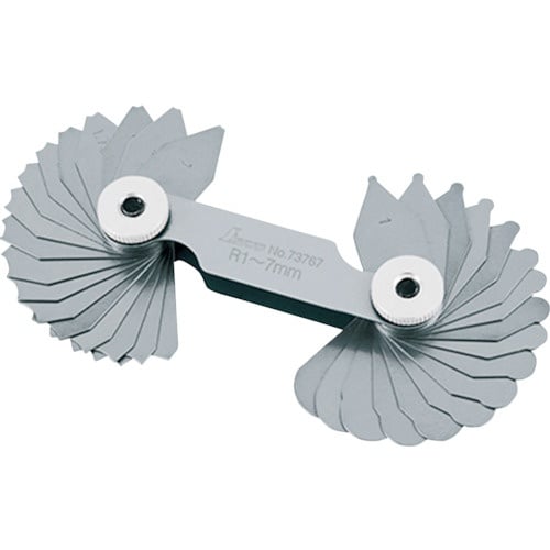 ชุดเกจวัดรัศมี A R1-7 จำนวน 34 ชิ้น