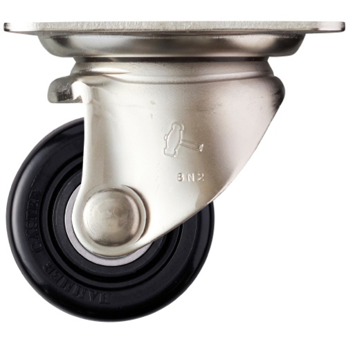 ค้อน SUS โปรไฟล์ต่ำ งานหนัก หมุนได้ ล้อไนลอน B 65 มม.