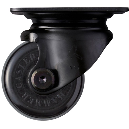 ค้อน โปรไฟล์ต่ำ งานหนัก หมุนได้ ล้อบีฟีนอล 50 มม. ระยะพิทช์ 68 x 68